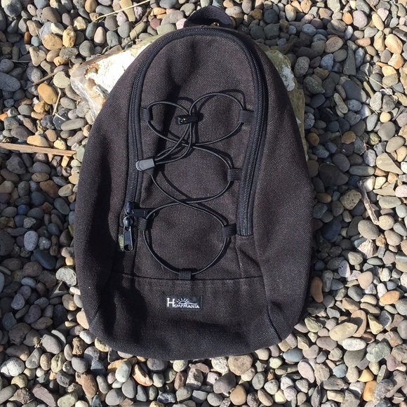 black hemp backpack